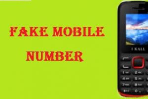 Fake mobile number for sms verification