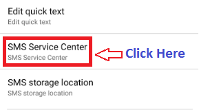 Vodafone SMS Center number
